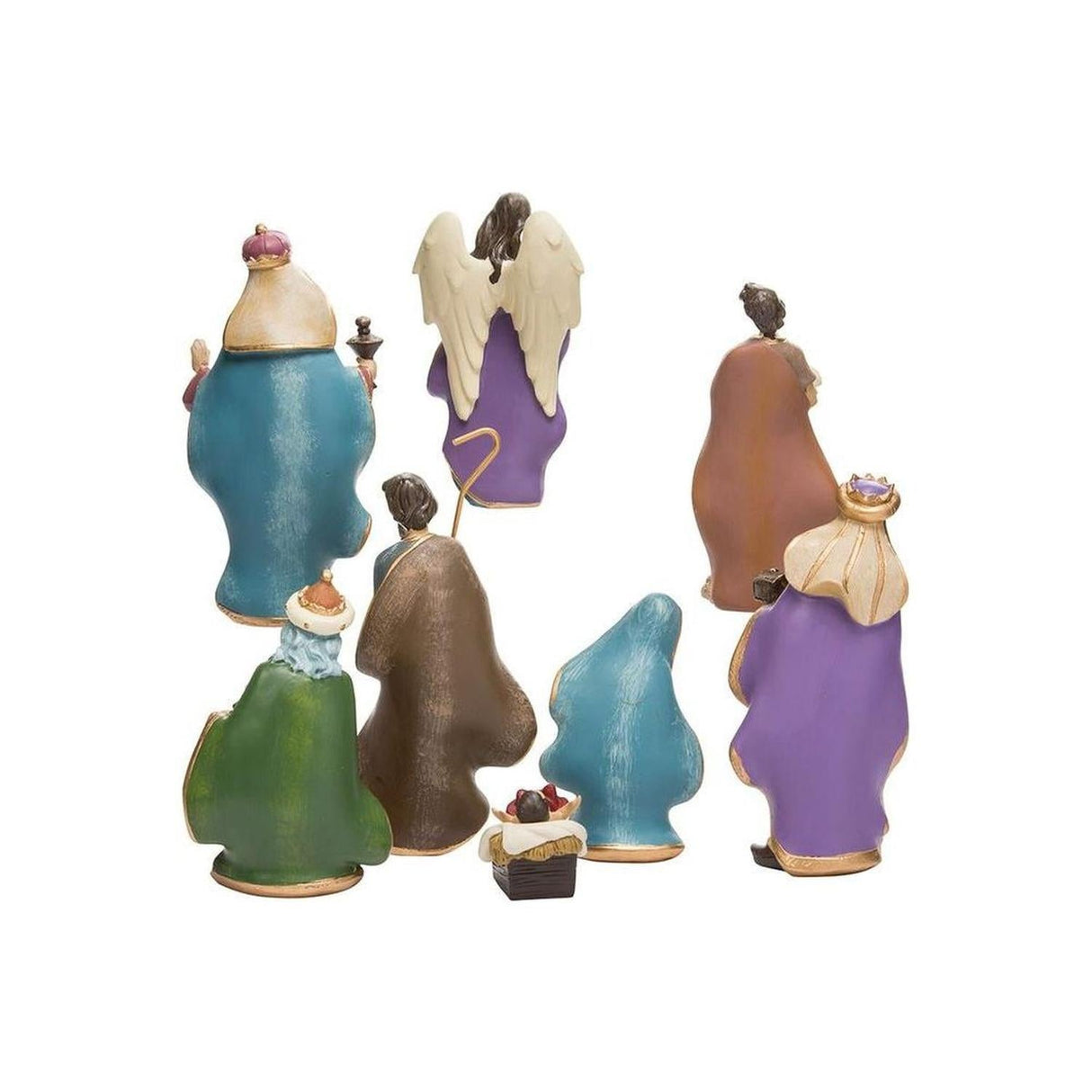 Kurt Adler 6.25-Inch Resin Nativity Set of 8 Pieces