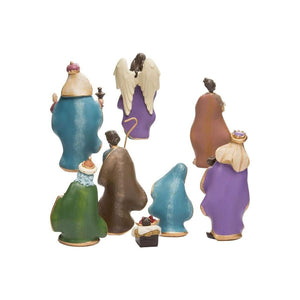 Kurt Adler 6.25-Inch Resin Nativity Set of 8 Pieces