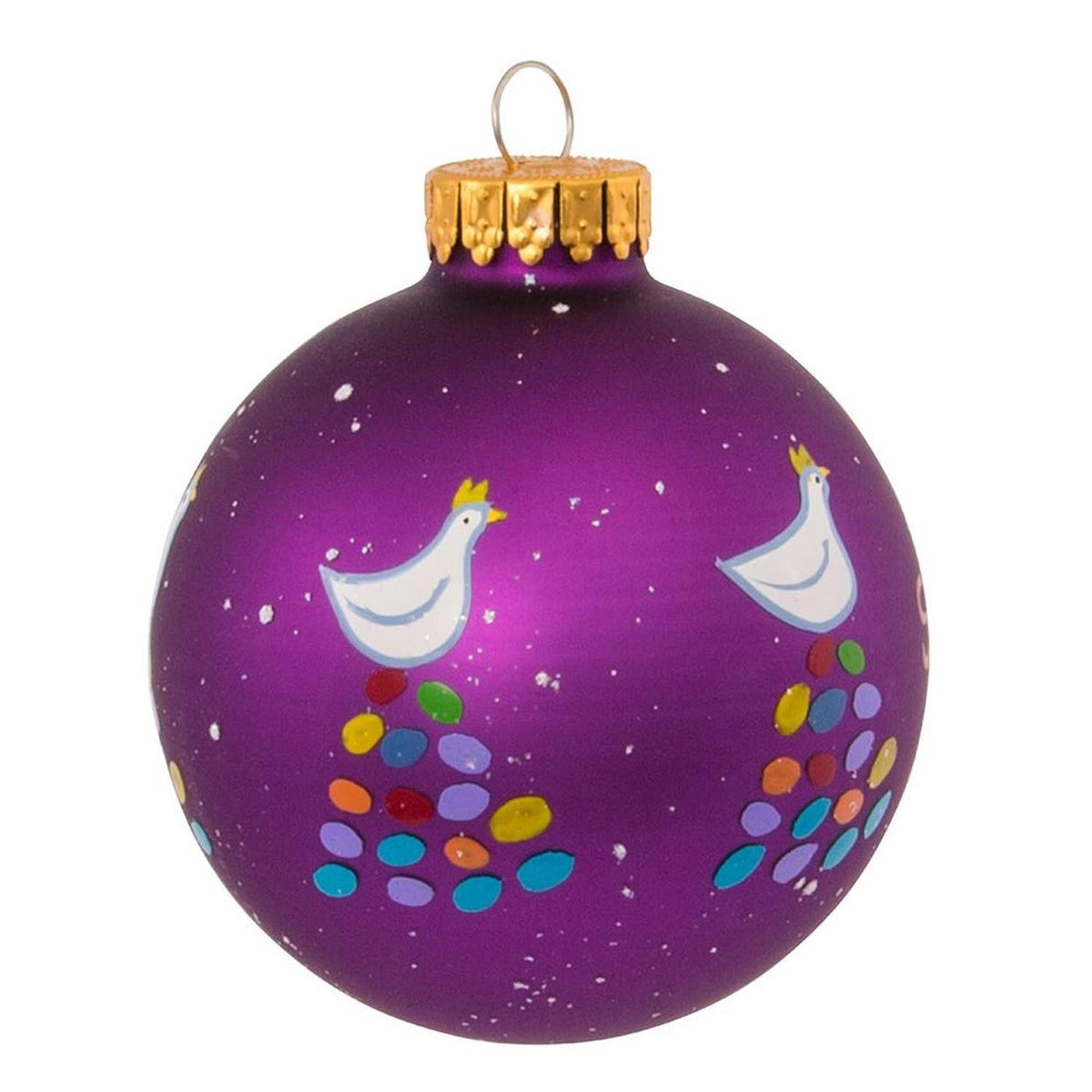 Kurt Adler 65MM Glass 12 Days Of Christmas Ball Ornaments, Set of 12