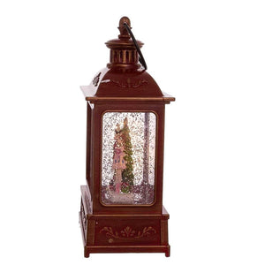 Kurt Adler 8-Inch Nutcracker Swirl Water Lantern