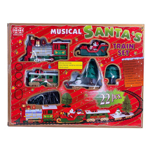 Kurt Adler Musical Santa Train Table Piece