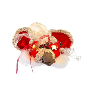 Kurt Adler UL 10-Light 16-Inch Red and Ivory Angel Treetop