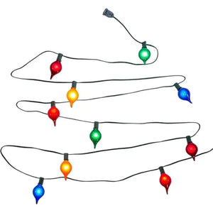 Kurt Adler UL 10-Light G45 Multicolor Teardrop Light Set