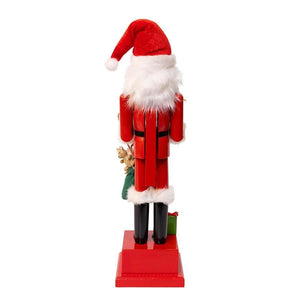 Kurt Adler Wooden 15-Inch Santa Calendar Nutcracker