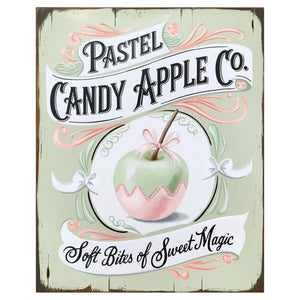 Pastel Candy Apple Halloween Sign