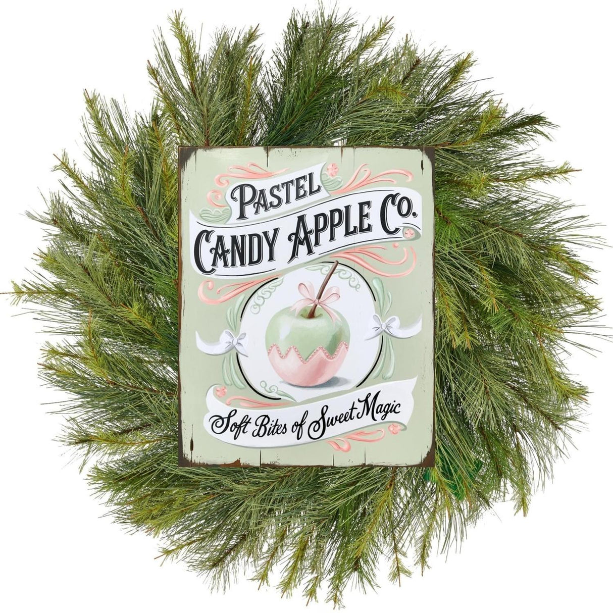 Pastel Candy Apple Halloween Sign