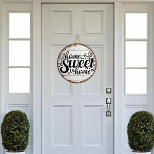 Rustic Home Sweet Home Round Sign