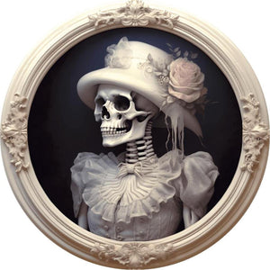 Skeleton Bride Portrait Sign