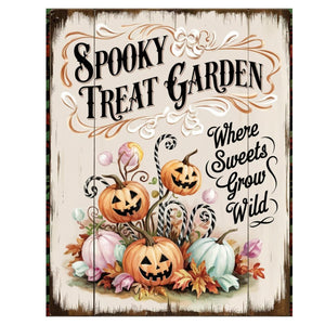 Spooky Treat Garden Halloween Sign