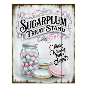 Sugarplum Treat Stand Christmas Sign