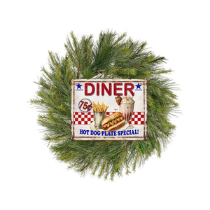 Summer Diner Hot Dog Special Sign