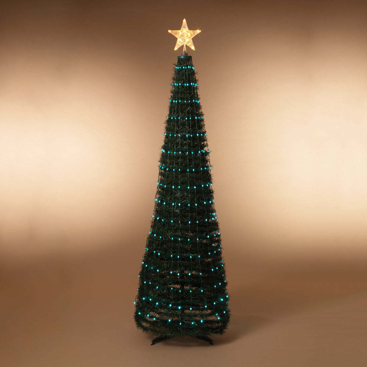 Steel Frame Pole Tree with Color Change LED Lighting - 6 Feet Tall