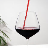 Reserve inez crystal burgundy glasses viski®