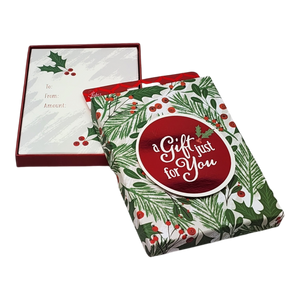 Gift Card Box - Rectangle - Holly