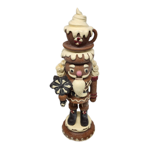 Gingerbread Nutcracker Figurine - Hot Cocoa