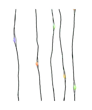 100-Light Battery-Operated Dual Color (Warm White and Multicolored) LED Green Wire Light Set