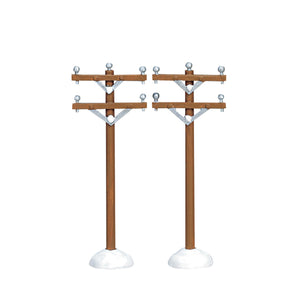 Set of 2 Telephone Poles