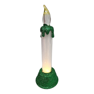 Light-Up LED Glittered 6 Inch Candle -