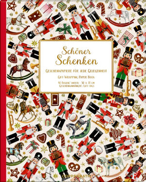 Nutcracker Christmas Wrapping Paper Book