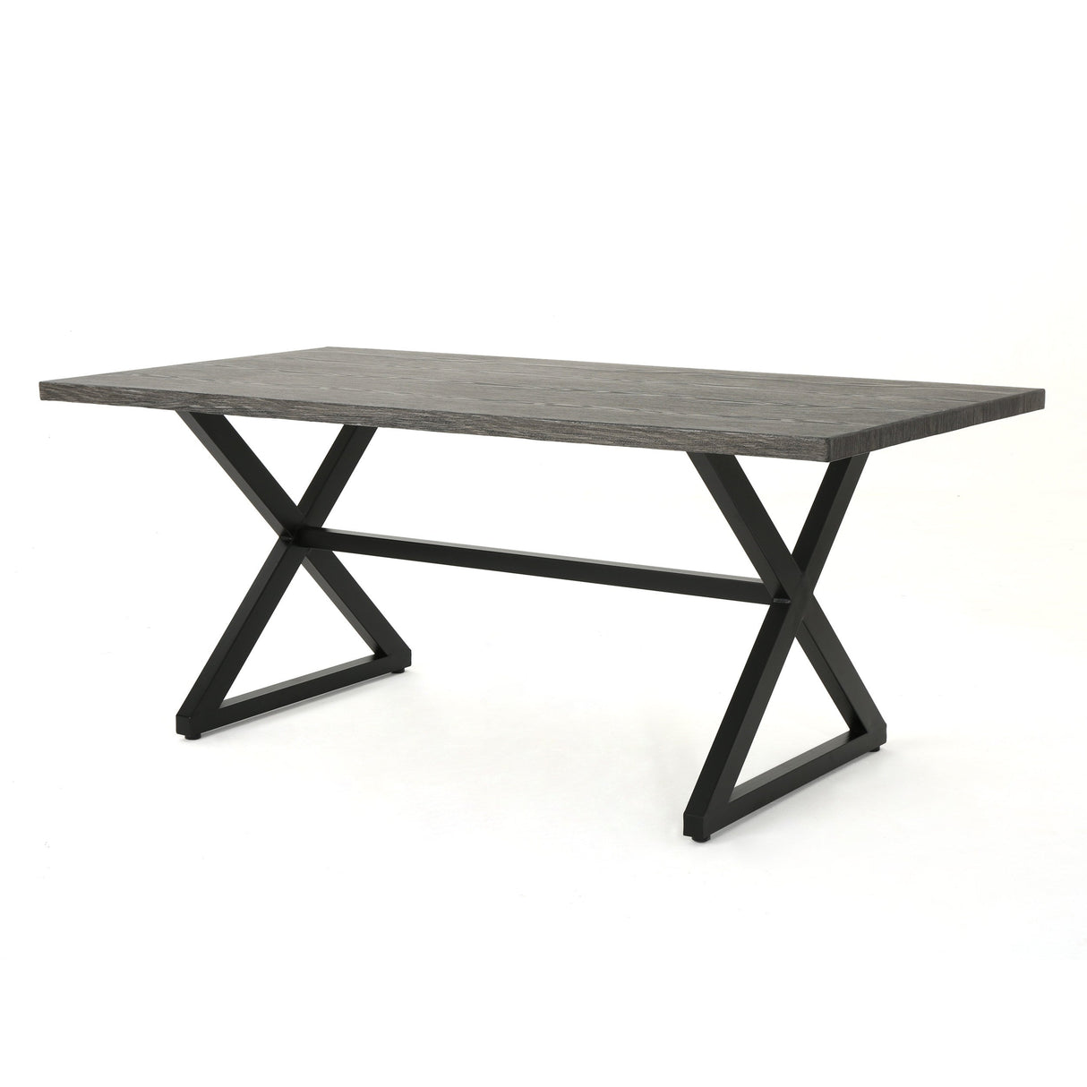 Rolando Outdoor Aluminum Dining Table with Steel Frame