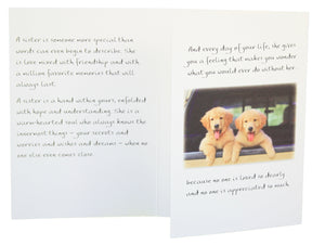 How Do You Tell A Sister How Wonderful She Is - Greeting Card