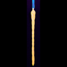 Glass Glow In The Dark Glittered Icicle Ornament -