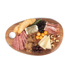 Pebble Shaped Acacia Serving Board 15" x 10"