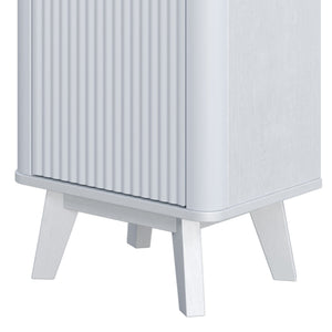 Tall Bathroom Storage Cabinet With Adjustable Shelves And 1 Drawer & Door