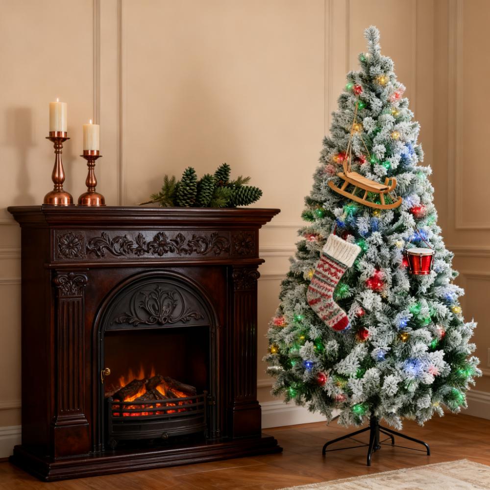 Artificial Snow Christmas Trees with Frosted Branches