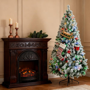 Artificial Snow Christmas Trees with Frosted Branches
