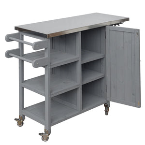Foldable Outdoor Kitchen Island Patio Kitchen Cart