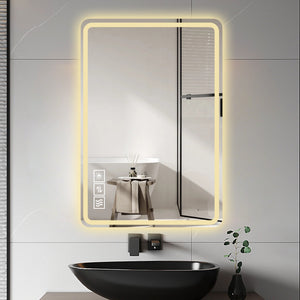 24X40 Inch LED Bathroom Mirror Vanity with Front Lights