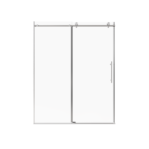 Frameless Sliding Shower Door in Brushed Nickel