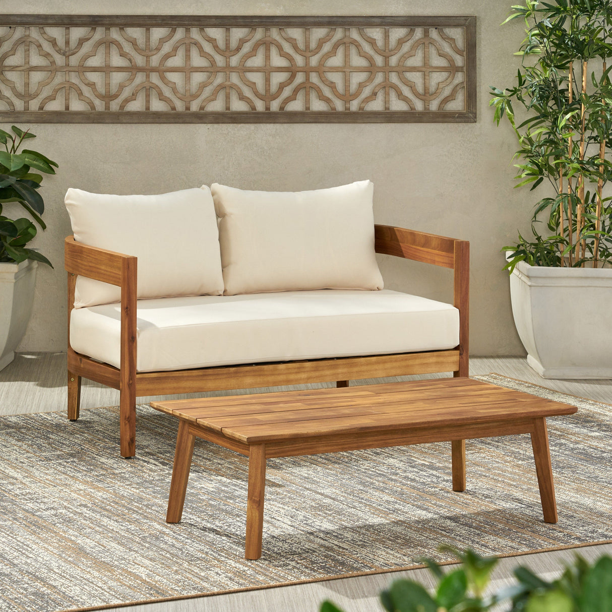 Brooklyn Loveseat and Coffee Table Set for Living Room