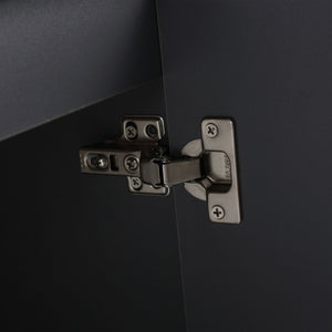 Contemporary Wall Mounted Bathroom Vanity With Resin Double Sink