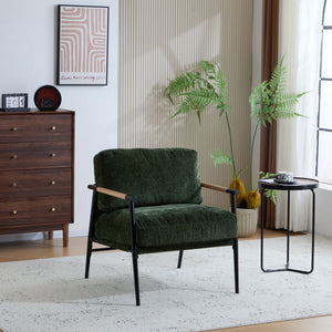 Modern Accent Chair With Cushions, Cozy Seating