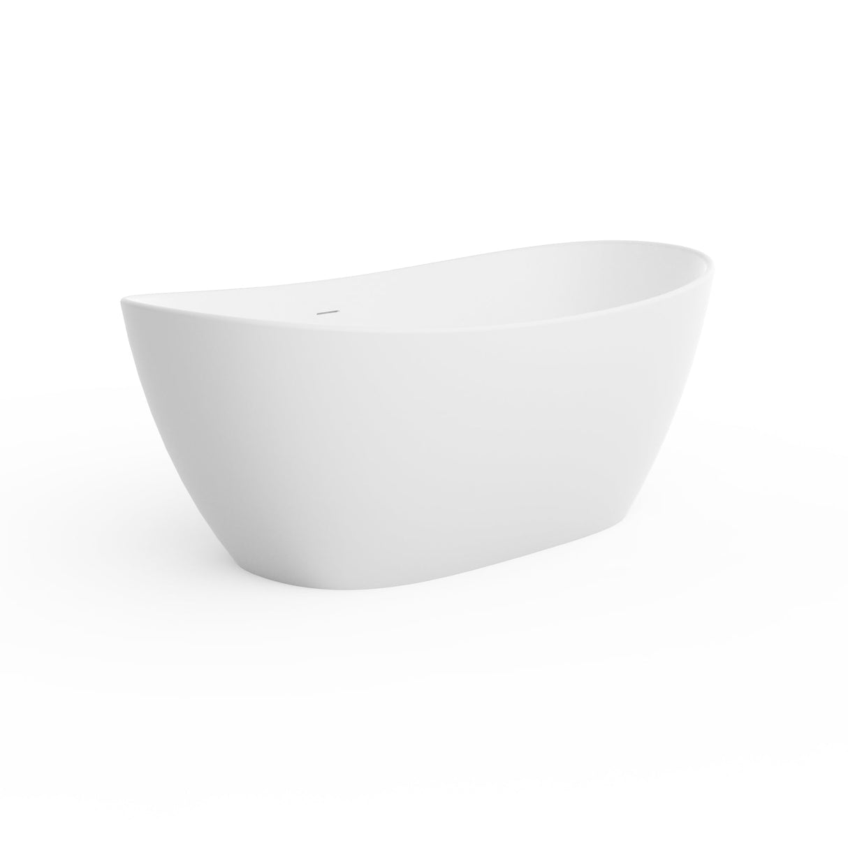 73 Inch Artificial Stone Solid Surface Freestanding Bathroom Bathtub