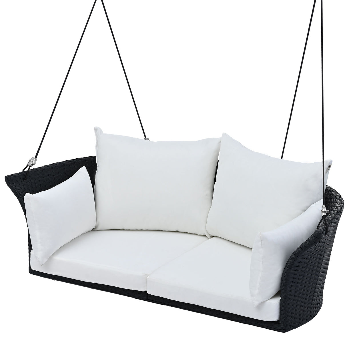 The All-Weather Woven Two-Person Hanging Swing Chair