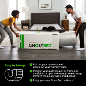 Premium - 14" Foam Mattress With Cooling Ghost Ice Cover And Copper Infused Memory Foam