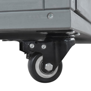 K&K 78.3' Outdoor Kitchen Island with Foldable Grill Table