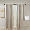 Jacquard lined total blackout rod pocket/back tab curtain panel (only 1 pc panel)