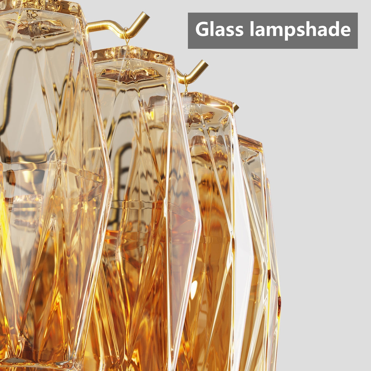 37" Extra Large 14-Light Gold Modern Round Chandelier