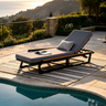 Adjustable 5-Position Outdoor Chaise Lounge