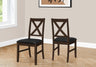 Dining Chair Side, Upholstered For Dining Room, Transitional (Set of 2)