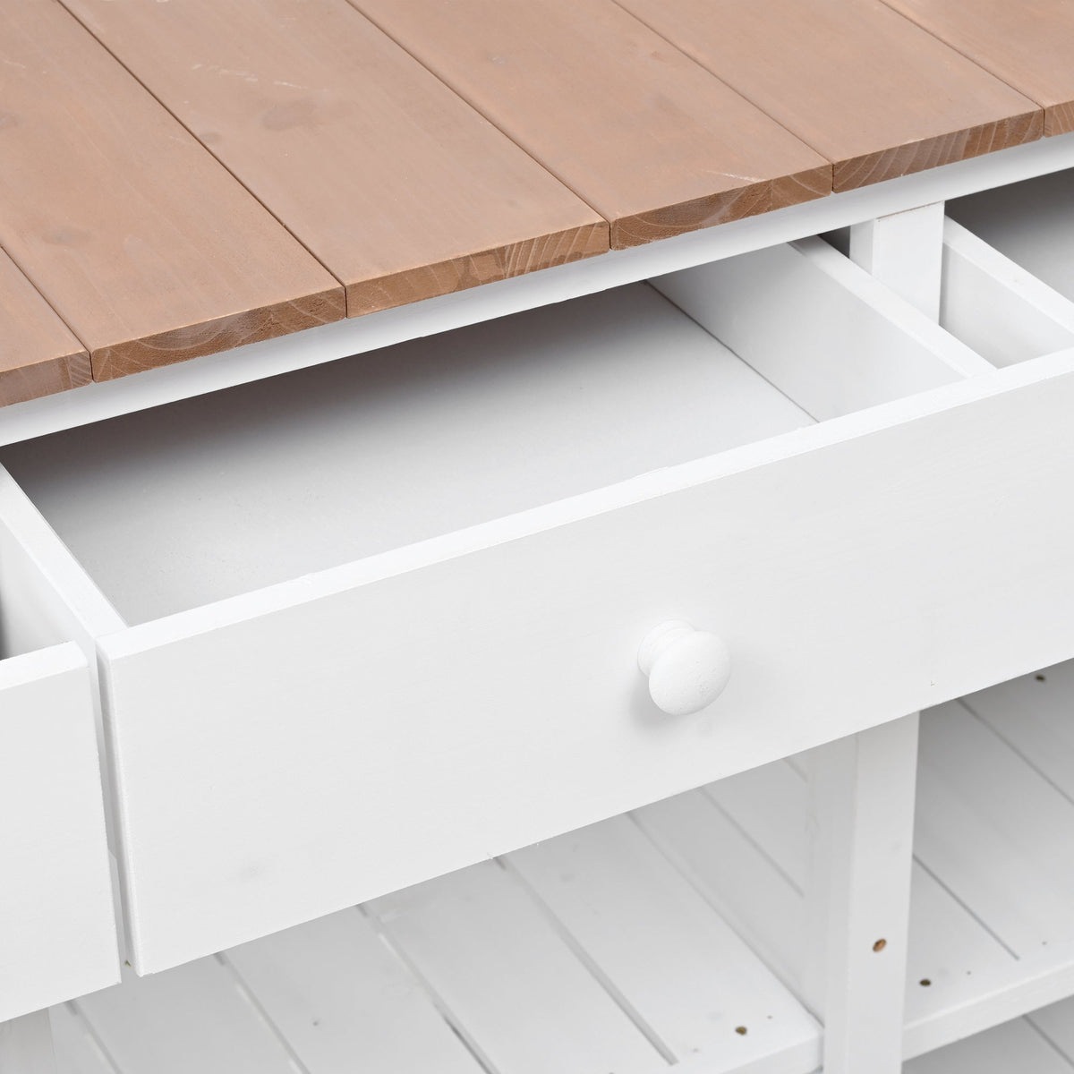 TOPMAX 65.7'' Tall Garden Potting Bench Table with Hutch