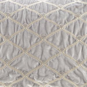Oblong Decor Pillow Silver 22x15'