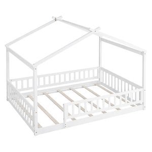 Bed House Bed Frame With Fence