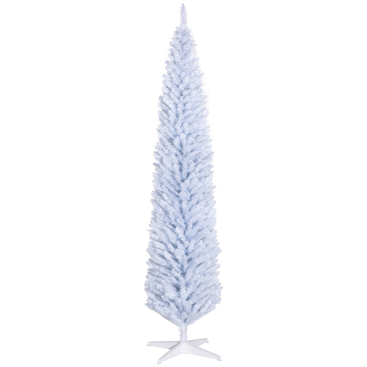 HOMCOM 8' Artificial Pencil Christmas Tree