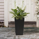 Pack of 2 Square Planters with Automatic Watering System