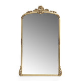 Traditional Handcrafted Over Mantle Mirror - Antique Gold